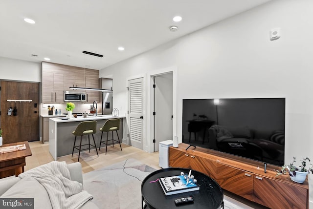 1471 Harvard St NW Unit 2, Washington, DC 20009 - living room with recessed lighting