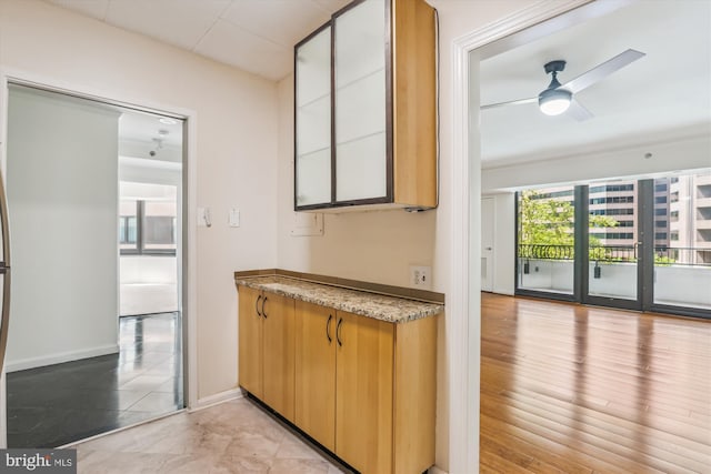 1200 Crystal Dr Unit 514, Arlington, VA 22202 - bar with ceiling fan and baseboards