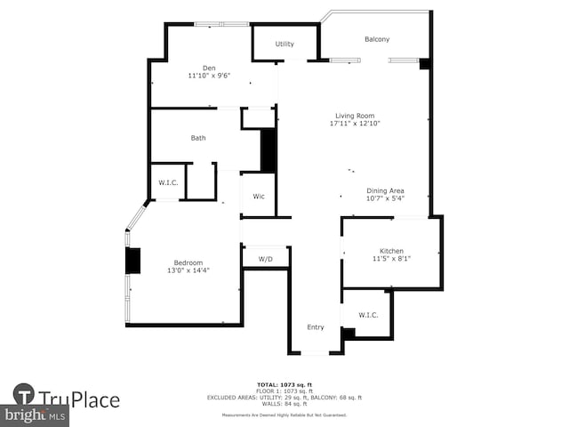 1200 Crystal Dr Unit 514, Arlington, VA 22202 - view of room layout