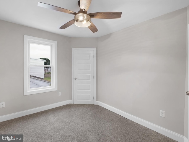 2603 N Tatnall St, Wilmington, DE 19802 - carpeted empty room with ceiling fan and baseboards