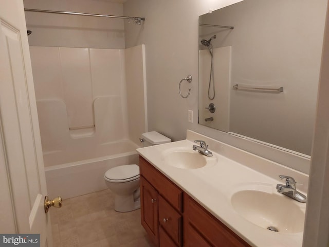 323 Swatara Creek Dr, Jonestown, PA 17038 - bathroom featuring double vanity and shower / bath combination