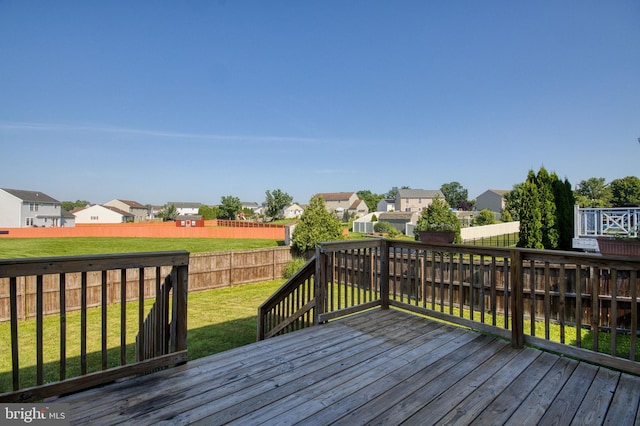 323 Swatara Creek Dr, Jonestown, PA 17038 - deck featuring a residential view and a fenced backyard