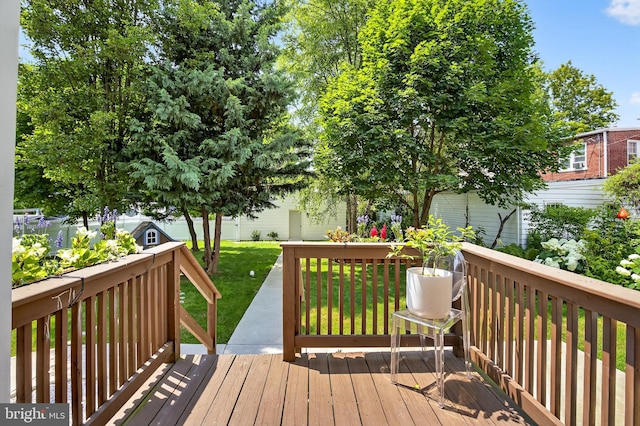 30 Race Ave, Lancaster, PA 17603 - wooden terrace with a lawn