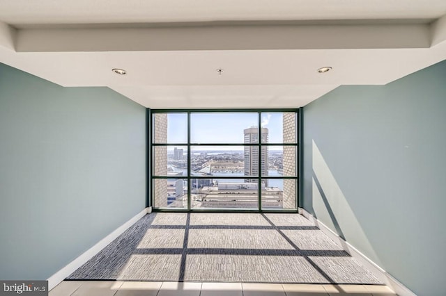 414 Water St Unit 2814, Baltimore, MD 21202 - empty room with expansive windows and a view of city