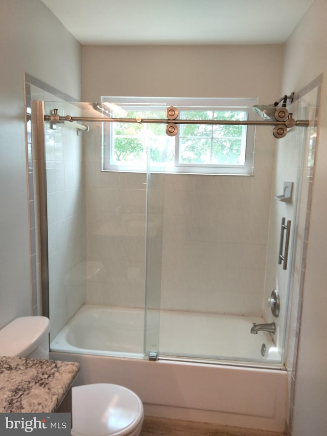 14007 Vista Dr Unit 30, Laurel, MD 20707 - full bath featuring healthy amount of natural light, vanity, and shower / bath combination with glass door