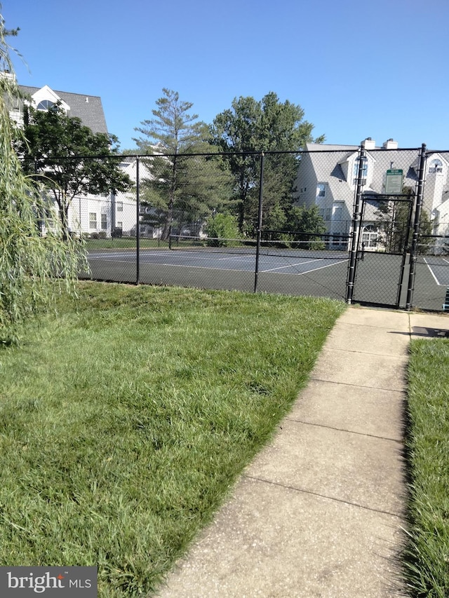 14007 Vista Dr Unit 30, Laurel, MD 20707 - view of tennis court featuring a gate