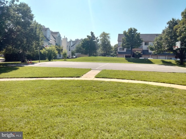 14007 Vista Dr Unit 30, Laurel, MD 20707 - view of green lawn featuring community basketball court and a residential view
