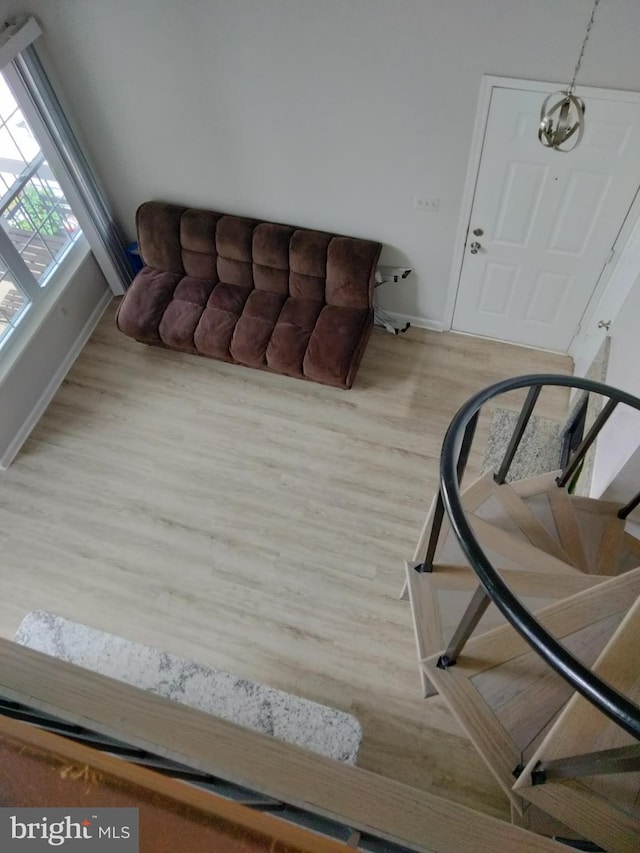 14007 Vista Dr Unit 30, Laurel, MD 20707 - living area featuring baseboards and wood finished floors