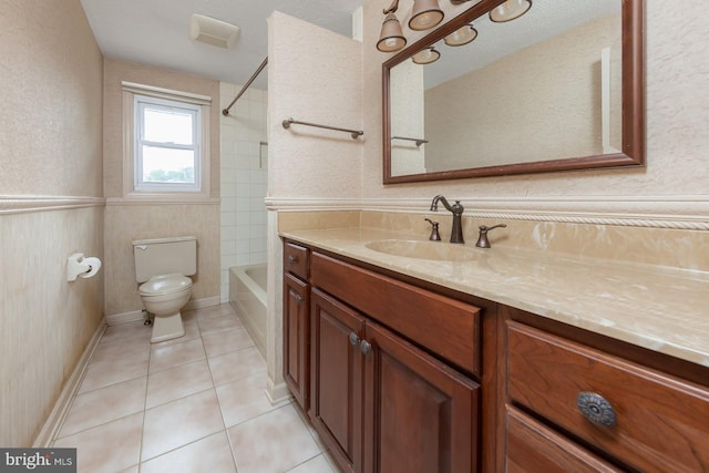 19 Timber Creek Rd, Stratford, NJ 08084 - bathroom with vanity, shower / tub combination, and tile patterned floors