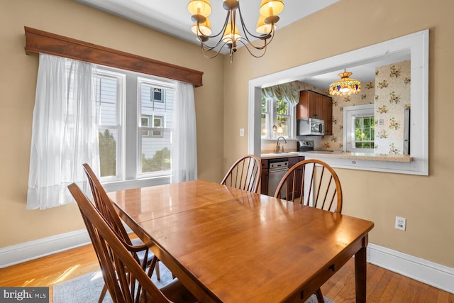 671 Edge Hill Rd, Glenside, PA 19038 - dining room with a chandelier and wood finished floors