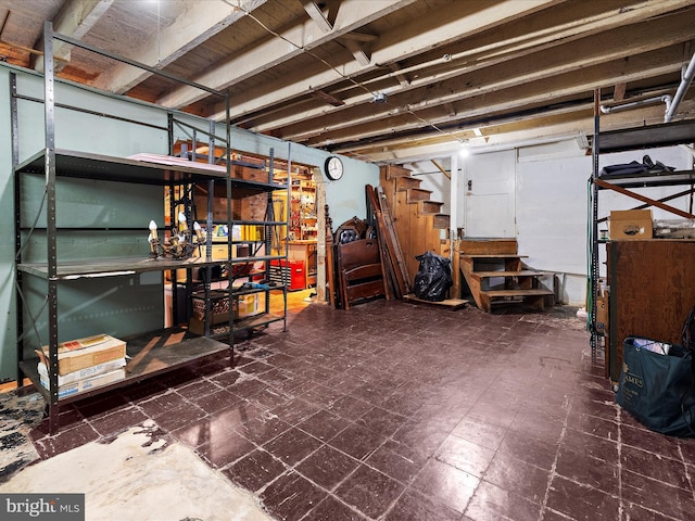 5000 Levindale Rd, Baltimore, MD 21215 - unfinished below grade area featuring stairs