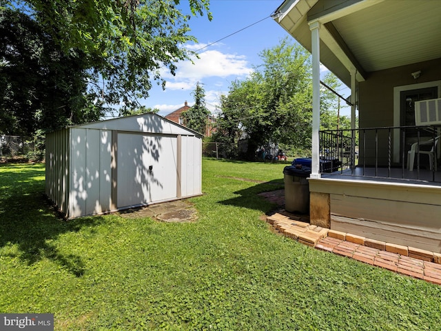 5000 Levindale Rd, Baltimore, MD 21215 - view of green lawn with a storage unit