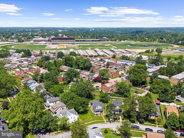 5000 Levindale Rd, Baltimore, MD 21215 - aerial perspective of suburban area featuring a tree filled landscape