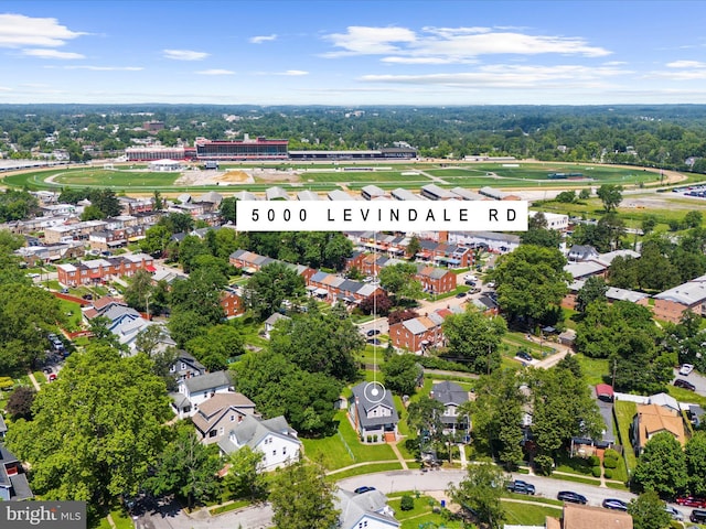 5000 Levindale Rd, Baltimore, MD 21215 - aerial view of residential area with a tree filled landscape