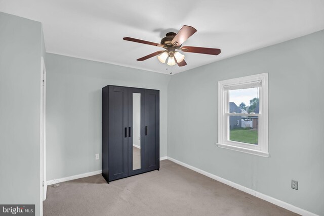 1233 E Ave, Abington, PA 19001 - unfurnished bedroom featuring light carpet and a ceiling fan