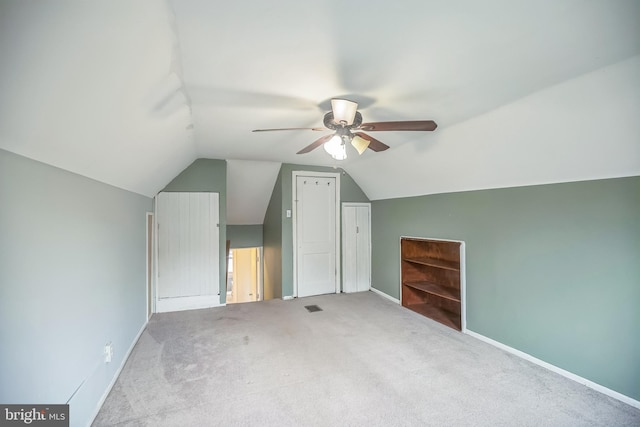 1233 E Ave, Abington, PA 19001 - bonus room featuring ceiling fan, vaulted ceiling, and carpet