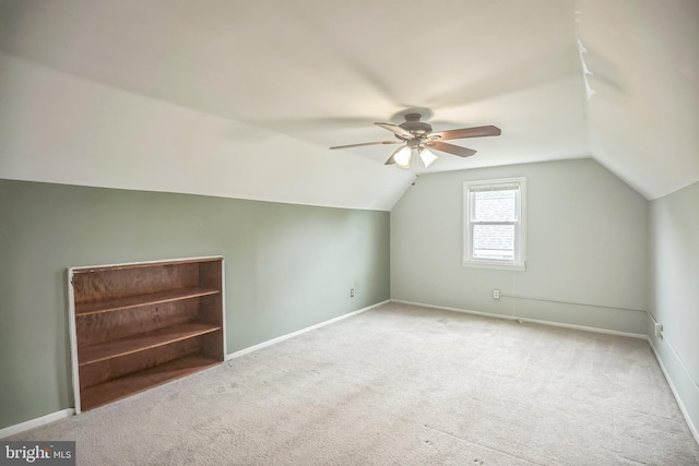 1233 E Ave, Abington, PA 19001 - additional living space featuring carpet floors, ceiling fan, and vaulted ceiling