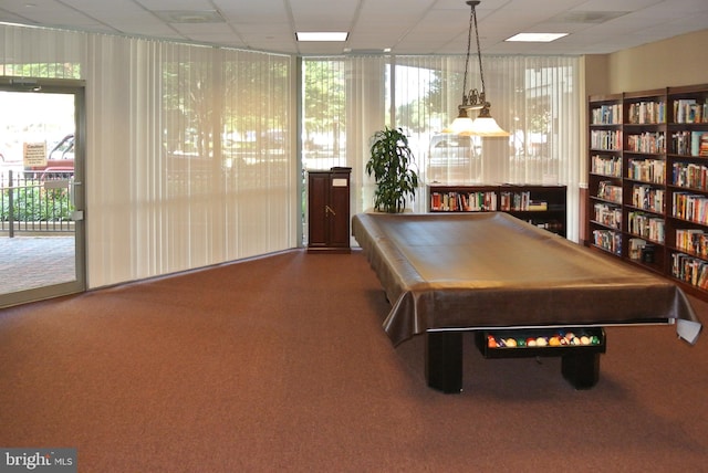 901 N Monroe St Unit 308, Arlington, VA 22201 - recreation room with carpet floors and billiards