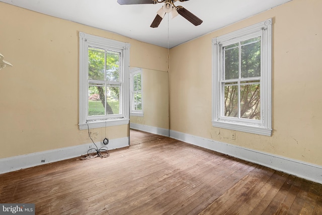 527 Berwyn Baptist Rd, Berwyn, PA 19312 - unfurnished room featuring hardwood / wood-style floors and ceiling fan