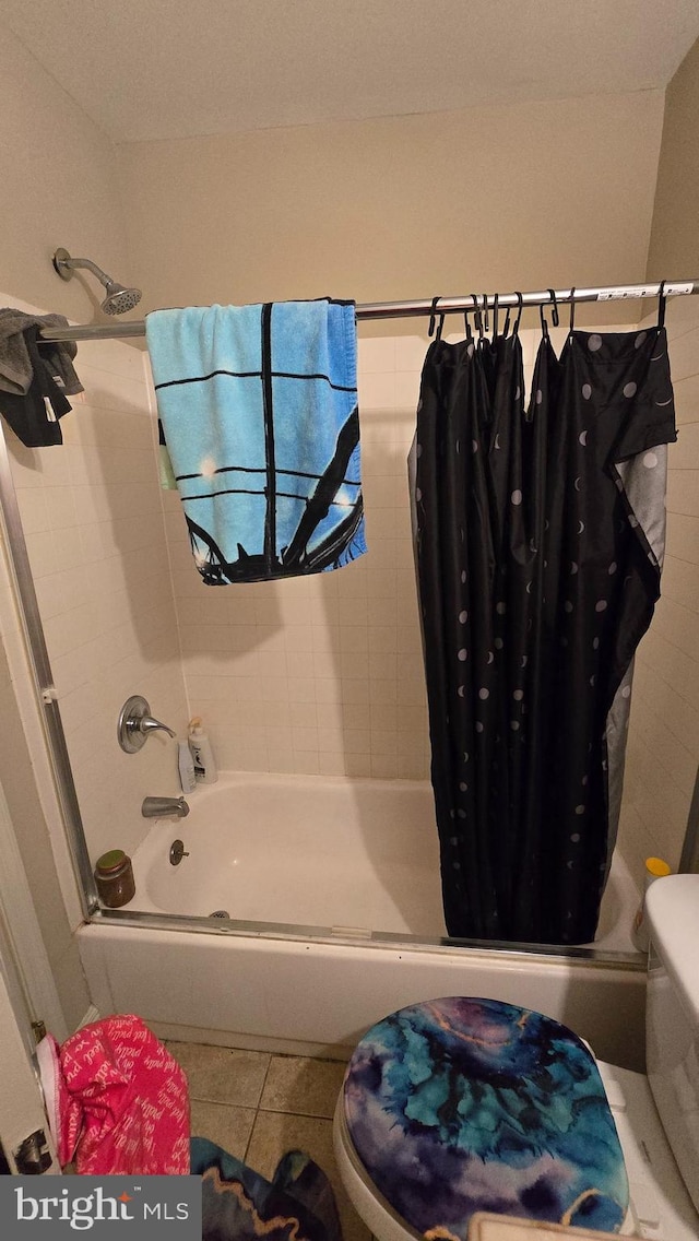 2622 Cranberry Cir, Harrisburg, PA 17110 - bathroom featuring tile patterned floors and shower / bath combination with curtain