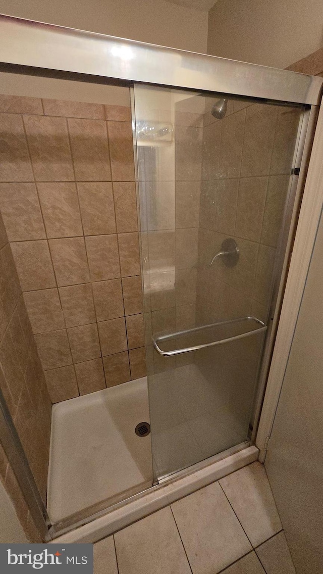 2622 Cranberry Cir, Harrisburg, PA 17110 - bathroom featuring a shower stall and tile patterned floors