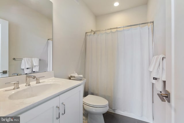 324 Star Tavern Ln, West Chester, PA 19382 - full bath with vanity, tile patterned flooring, and recessed lighting