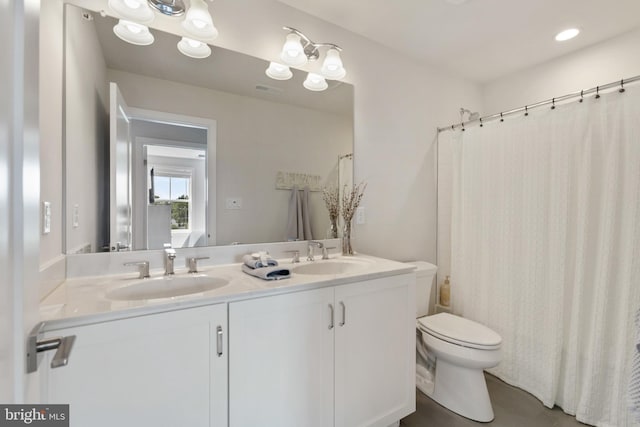 324 Star Tavern Ln, West Chester, PA 19382 - full bathroom featuring double vanity and a shower with curtain