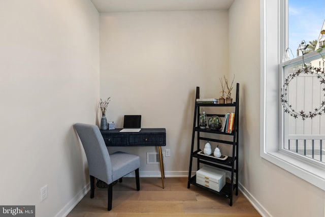 324 Star Tavern Ln, West Chester, PA 19382 - office area featuring wood finished floors and baseboards