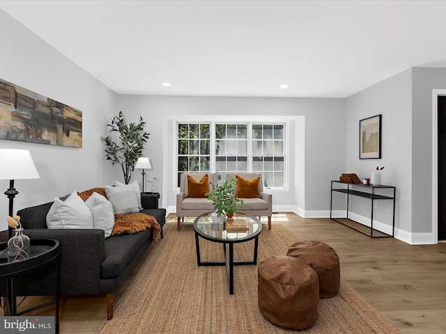 9300 Bellbeck Rd, Baltimore, MD 21234 - living area featuring wood finished floors and recessed lighting