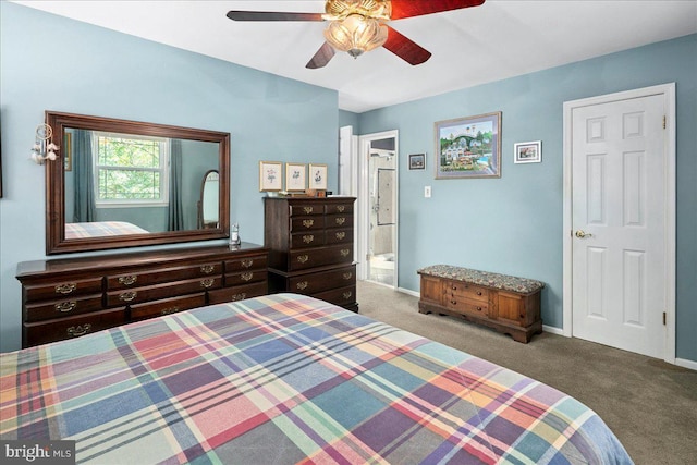 9210 Cherrytree Dr, Alexandria, VA 22309 - bedroom featuring carpet flooring and ceiling fan