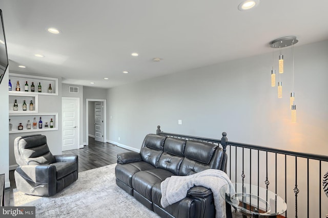 635 E Fort Ave, Baltimore, MD 21230 - living room featuring wood finished floors and recessed lighting