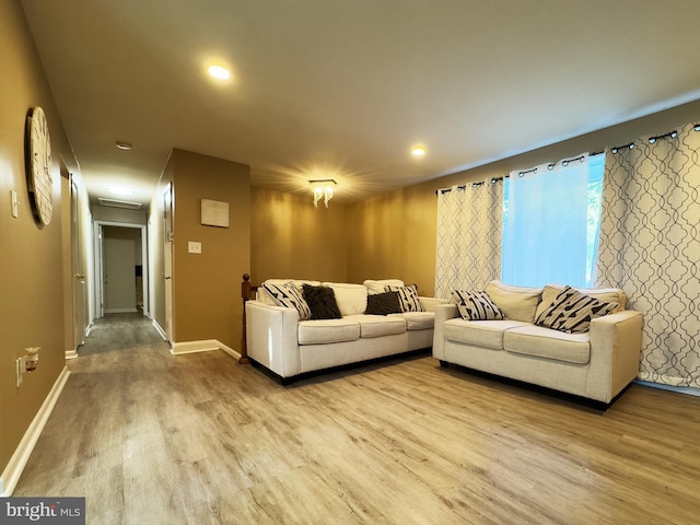 6802 Temple Hill Rd, Temple Hills, MD 20748 - living room featuring wood finished floors and recessed lighting