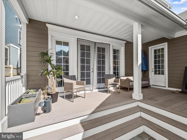 11412 Dairy St, Fulton, MD 20759 - deck featuring french doors