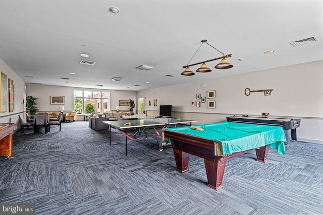 605 N Atlantic Ave Unit 104, Collingswood, NJ 08108 - recreation room featuring carpet, pool table, and recessed lighting