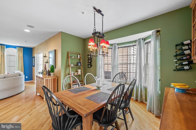236 Cambridge Pl, Chalfont, PA 18914 - dining space with light wood-style floors and recessed lighting