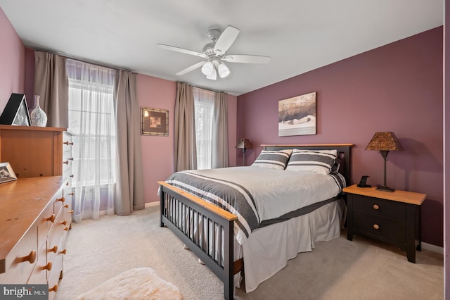 236 Cambridge Pl, Chalfont, PA 18914 - bedroom featuring light carpet and a ceiling fan