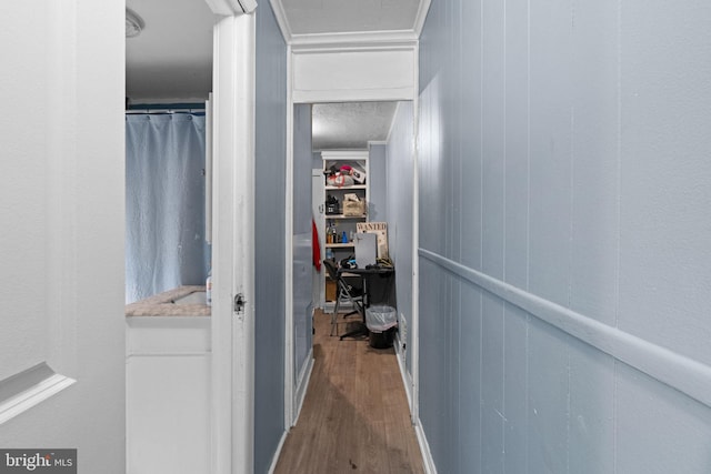 330 N 13th St, Reading, PA 19604 - hallway with wood finished floors and an office area