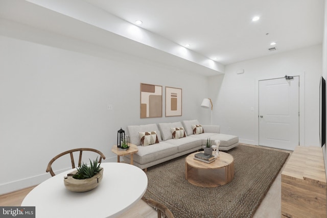 429 20th St NE Unit 1, Washington, DC 20002 - living area featuring light wood-type flooring and recessed lighting
