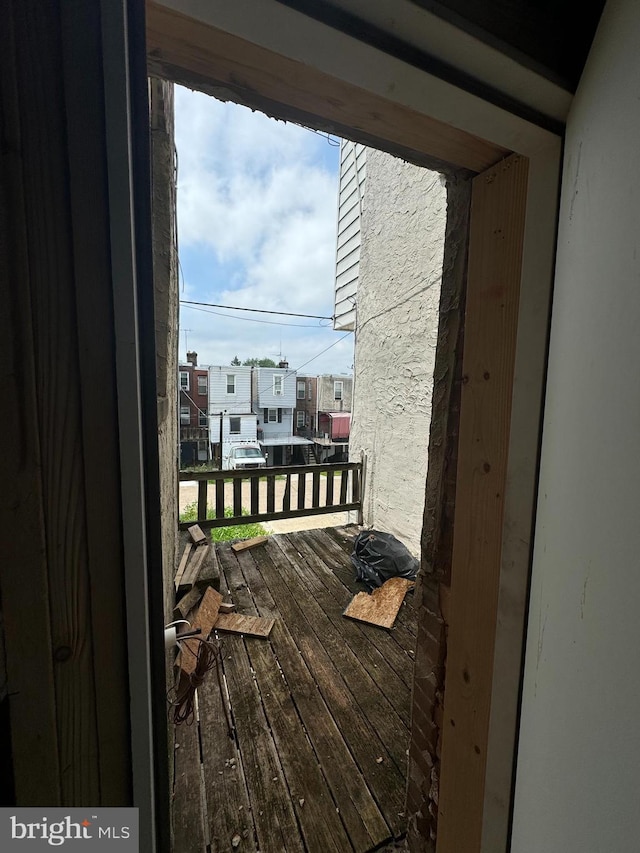 706 Edgemore Rd, Philadelphia, PA 19151 - wooden deck featuring a residential view