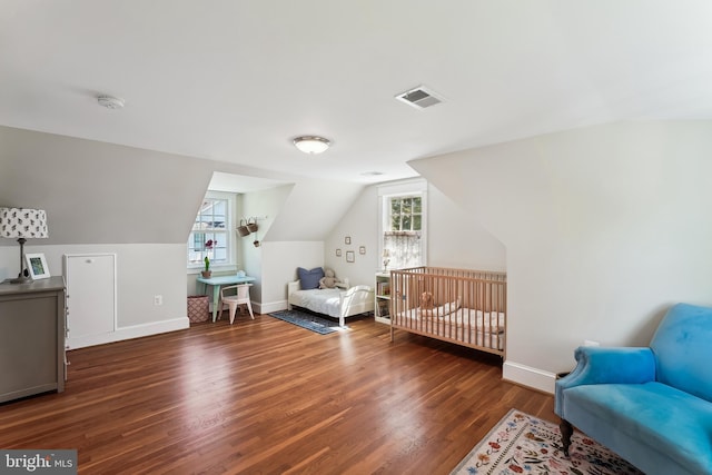 720 E Stephens Ln, Purcellville, VA 20132 - bedroom with wood finished floors and lofted ceiling