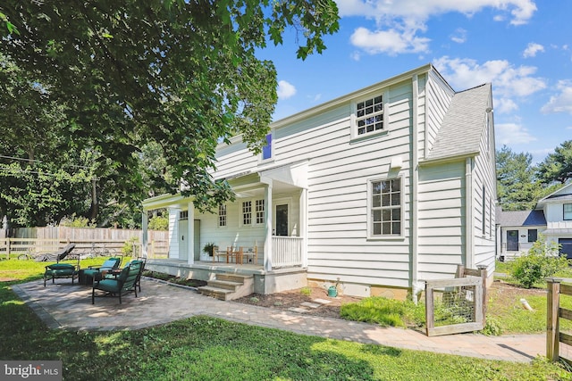 720 E Stephens Ln, Purcellville, VA 20132 - rear view of property with a patio