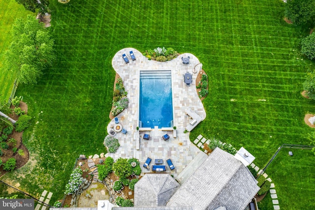 3537 Sawmill Rd, Newtown Square, PA 19073 - bird's eye view of a pool