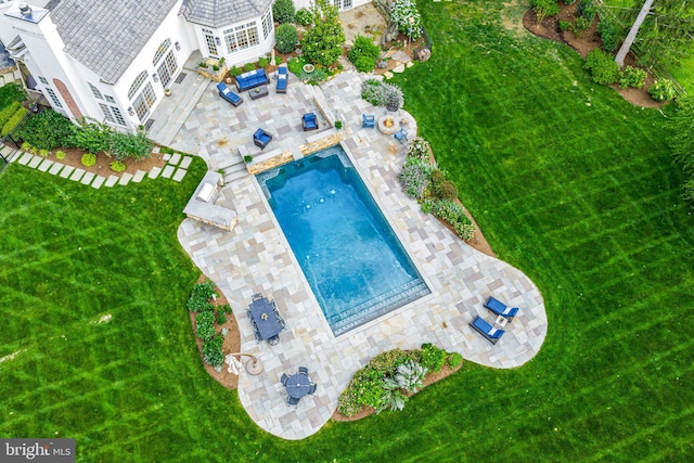 3537 Sawmill Rd, Newtown Square, PA 19073 - bird's eye view of a pool