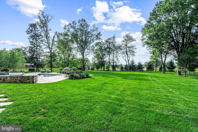 3537 Sawmill Rd, Newtown Square, PA 19073 - view of yard featuring an outdoor pool and a patio area