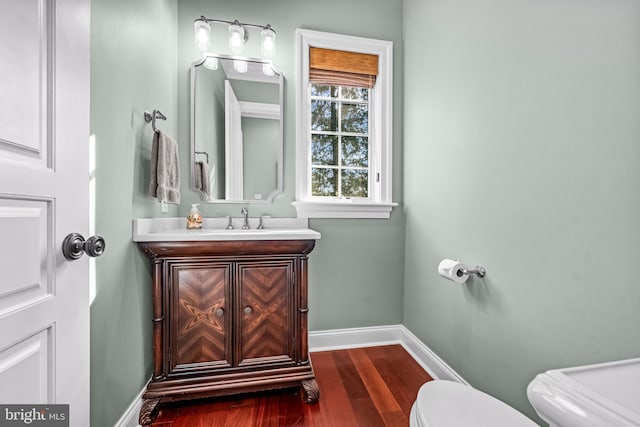 3537 Sawmill Rd, Newtown Square, PA 19073 - bathroom with wood finished floors and vanity
