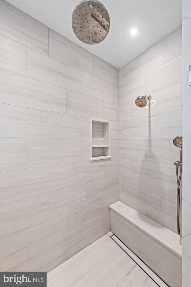 3537 Sawmill Rd, Newtown Square, PA 19073 - bathroom featuring a tile shower and a sauna / steam room