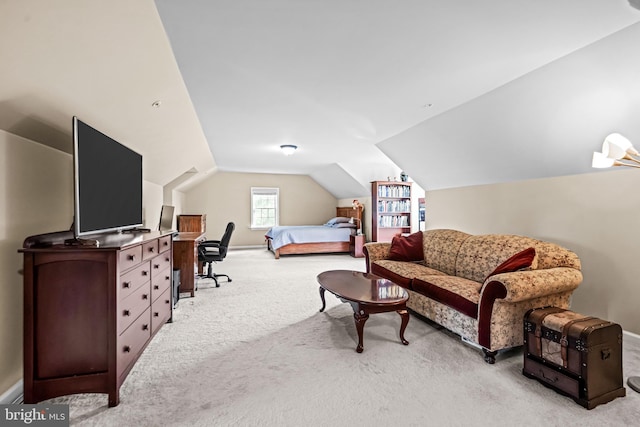 3537 Sawmill Rd, Newtown Square, PA 19073 - bedroom with light colored carpet and vaulted ceiling