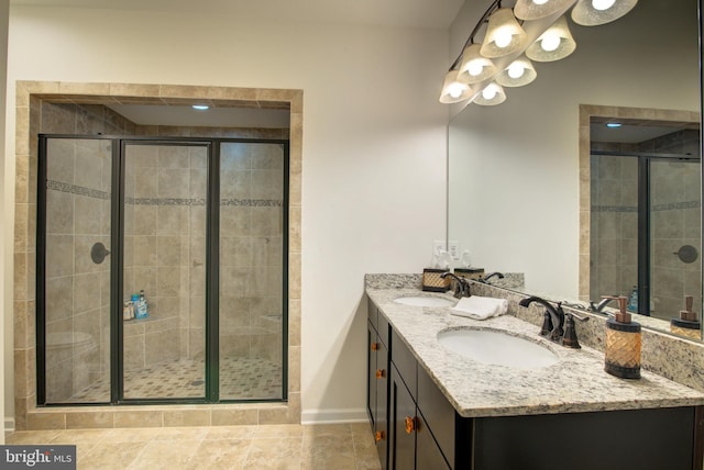 13764 Earhart Cir, Herndon, VA 20171 - full bath featuring double vanity and a shower stall