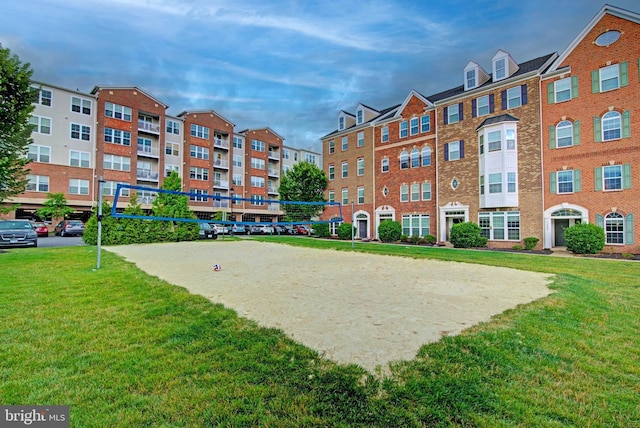 13764 Earhart Cir, Herndon, VA 20171 - view of home's community featuring volleyball court and a lawn