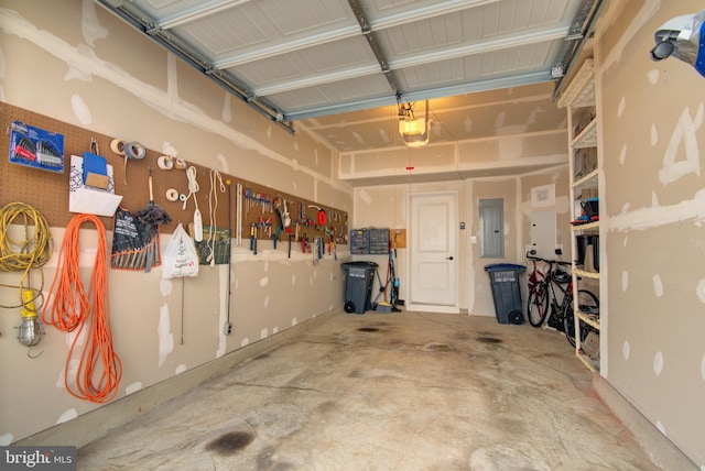 13764 Earhart Cir, Herndon, VA 20171 - garage featuring electric panel and a garage door opener